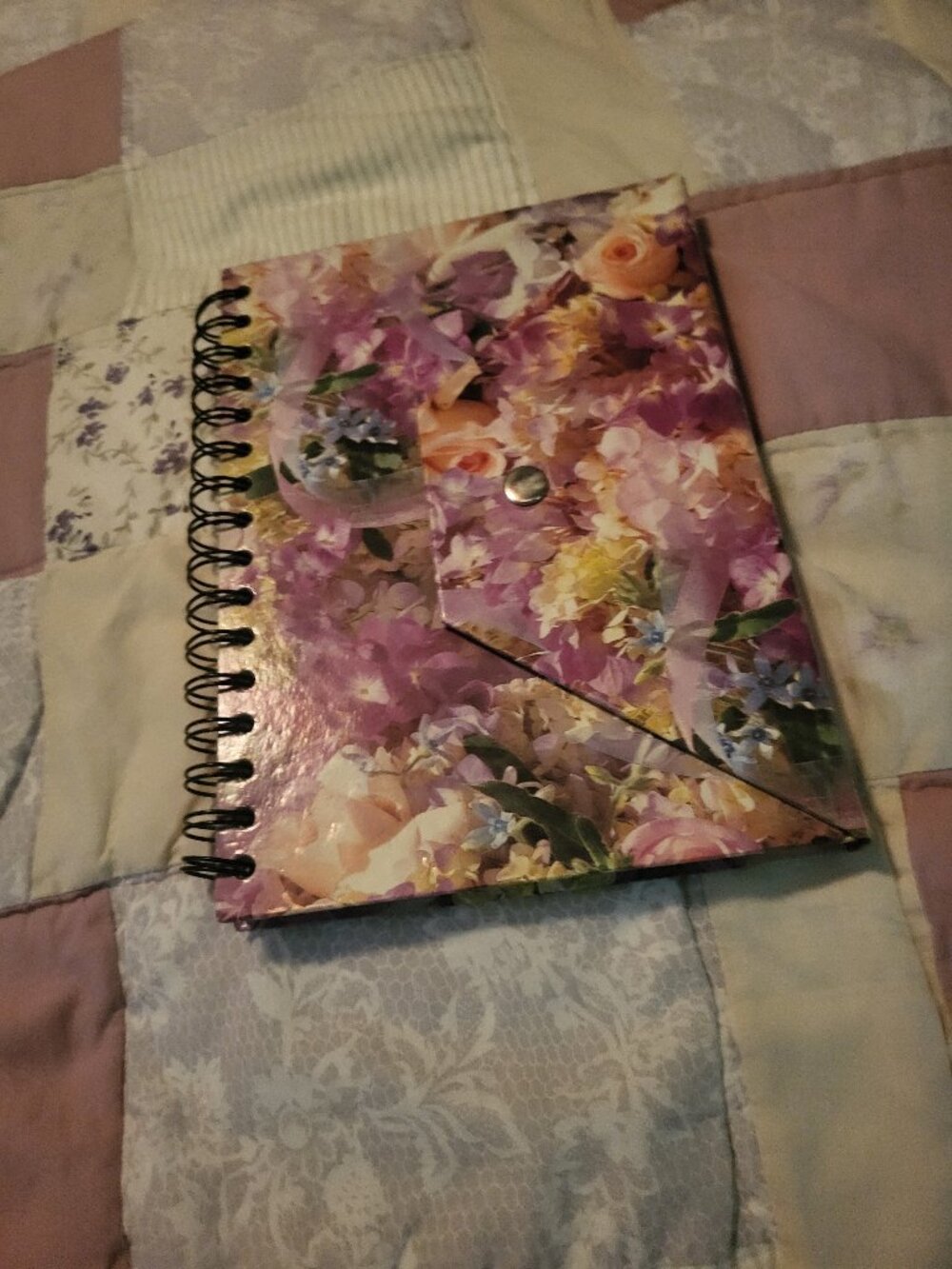 Vintage, spiral-bound journal (new)